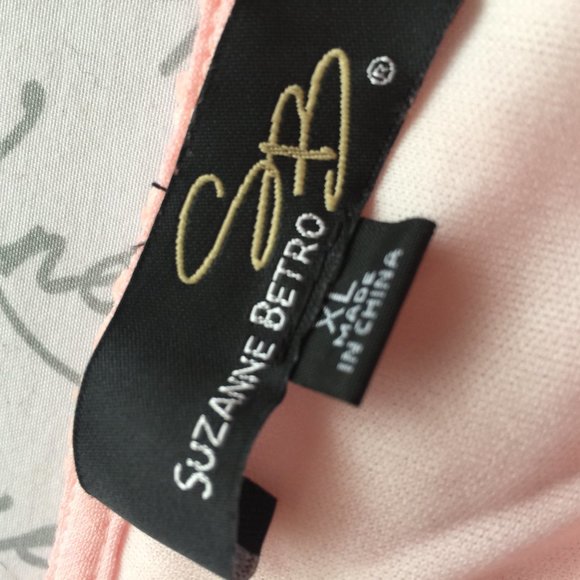 Pink Lace Short Sleeve Top Suzanne Bento XL - Picture 5 of 9